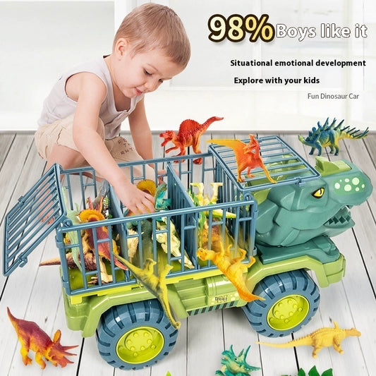 Large Dinosaur Transport Play Vehicle – Imaginative Role Play & Cognitive Development Toy (Ages 3–6)