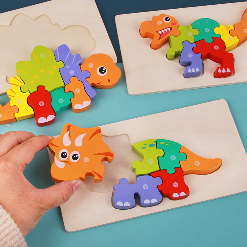 Montessori Numbered Animal Puzzle Set – Fine Motor & Sensory Development (Ages 2–4 Years)