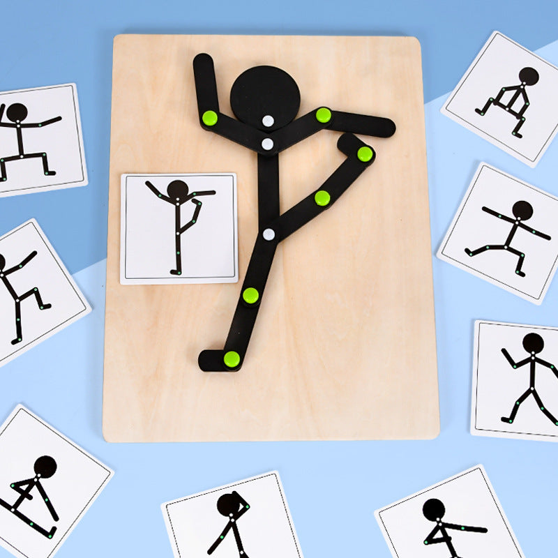 Pose Match Movement Board – Visual-Motor Coordination & Body Awareness (Ages 4–6+)