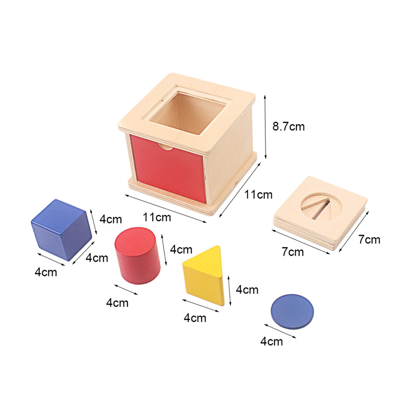 Montessori Geometric Shape Sorting Box – Fine Motor, Sensory & Cognitive Development (Ages 2–4 Years)