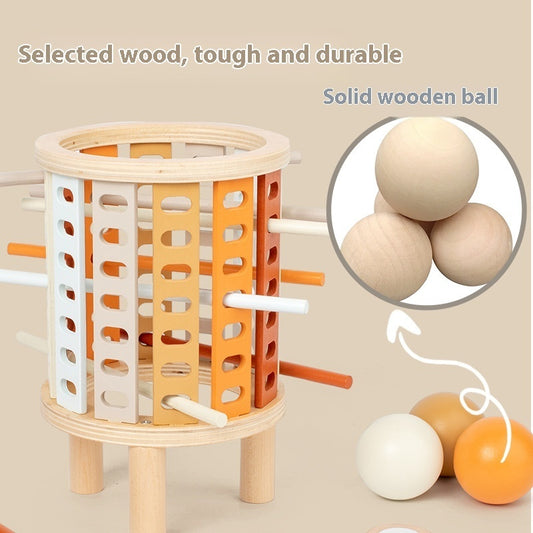Interactive Wooden Logic Tower Game – Fine Motor & Cognitive Development (Ages 5–8+)