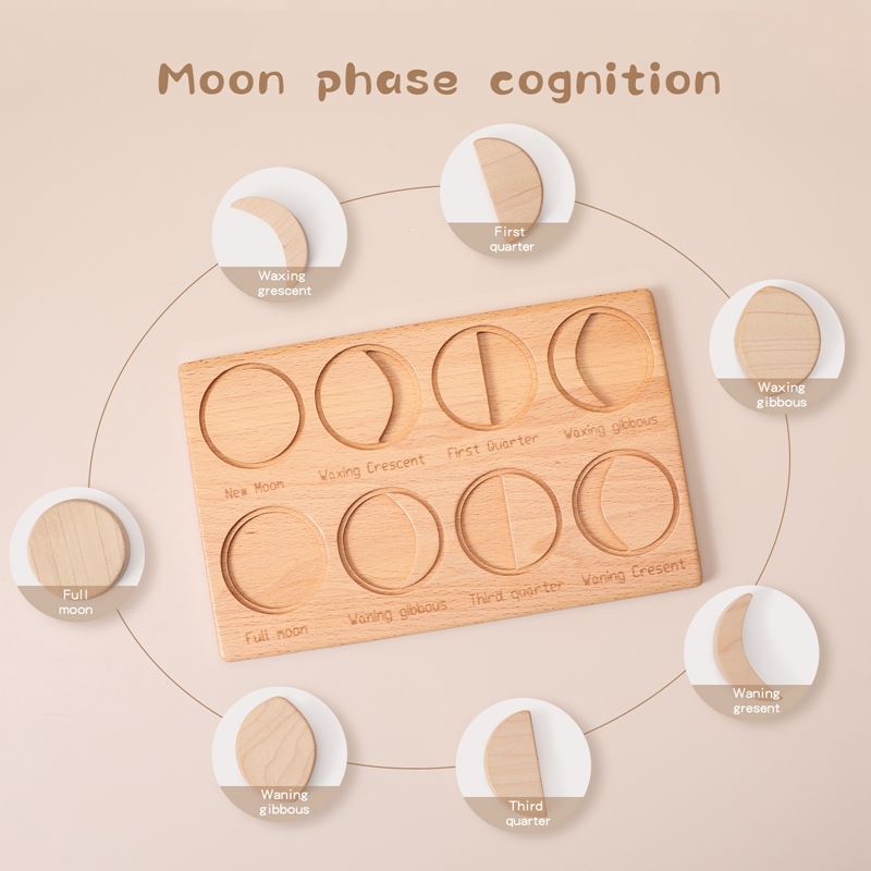 STEM Moon Phase Science Discovery Board – Astronomy & Cognitive Development (Ages 4–8 Years)