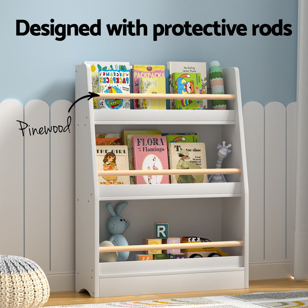 3-Tier Kids Bookshelf & Toy Organiser