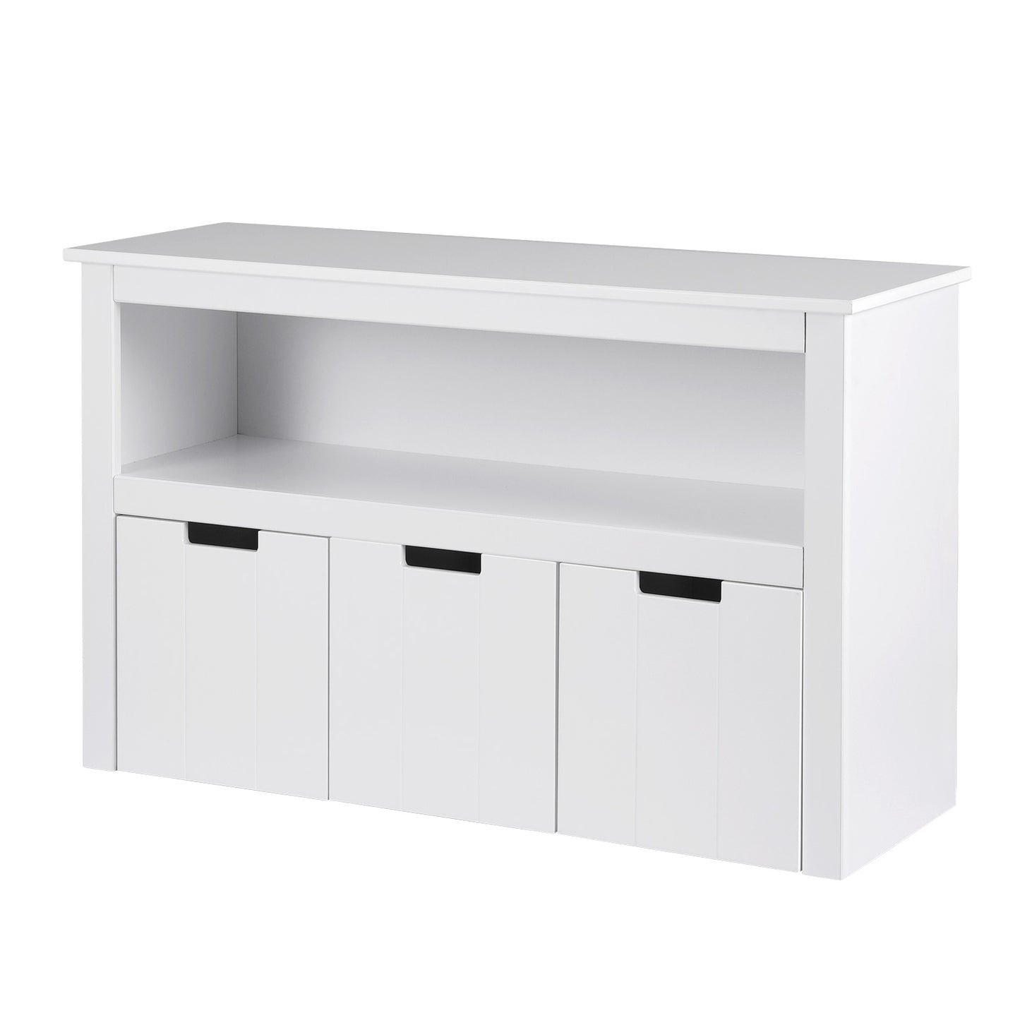 Kids Bookshelf Storage Cabinet with 3 Drawers Toy Organiser White