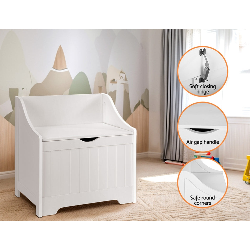 Wooden Toy Storage Bench Seat | Montessori Playroom Organiser