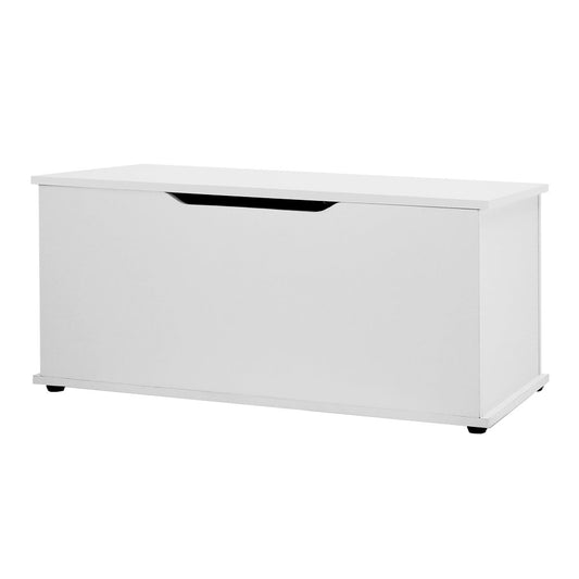 Wooden Toy Storage Chest with Safety Lid | Montessori Playroom Storage