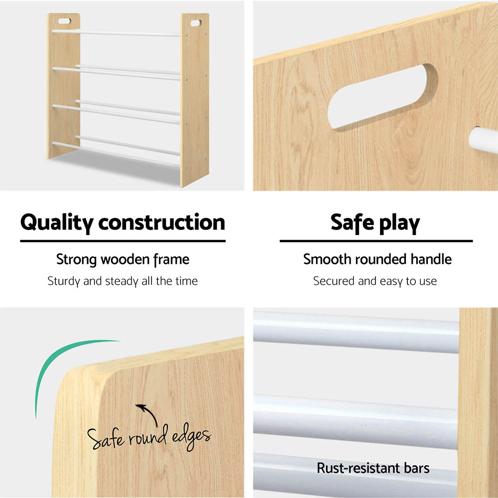 12 Bin Kids Toy Storage Rack Bookshelf Organiser Shelf
