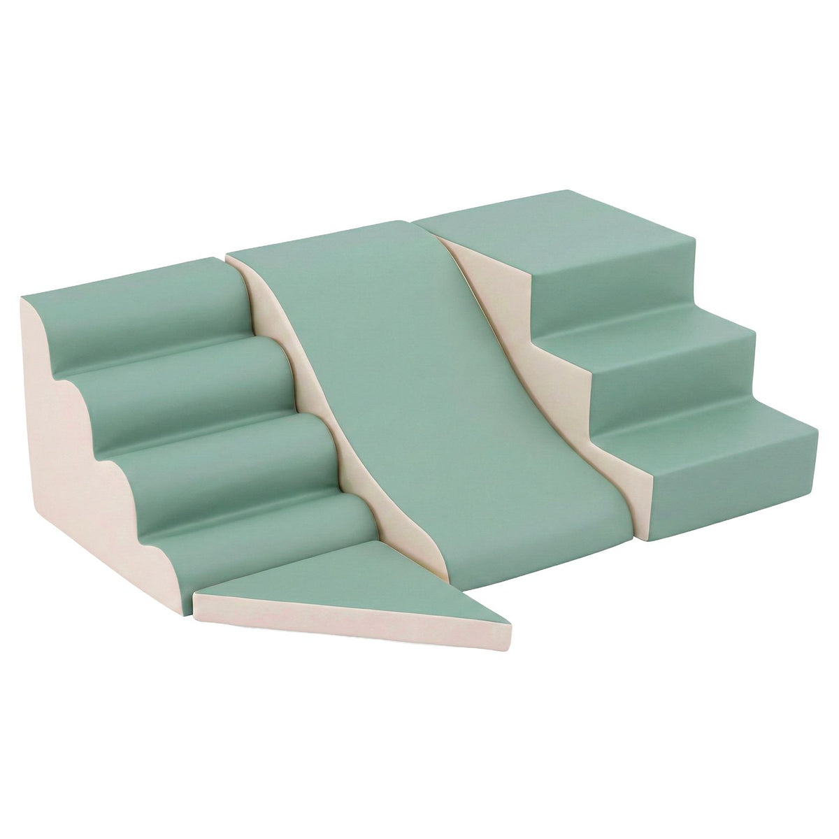 Keezi 4-Piece Soft Play Climbing Blocks & Slide Set