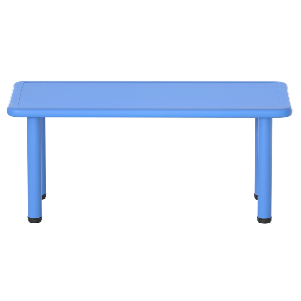 Kids Activity Table 120cm Study Craft Play Table Indoor Outdoor Blue