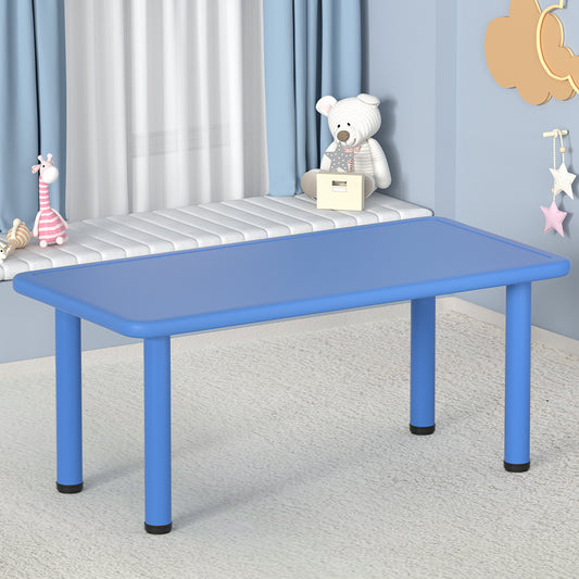 Kids Activity Table 120cm Study Craft Play Table Indoor Outdoor Blue