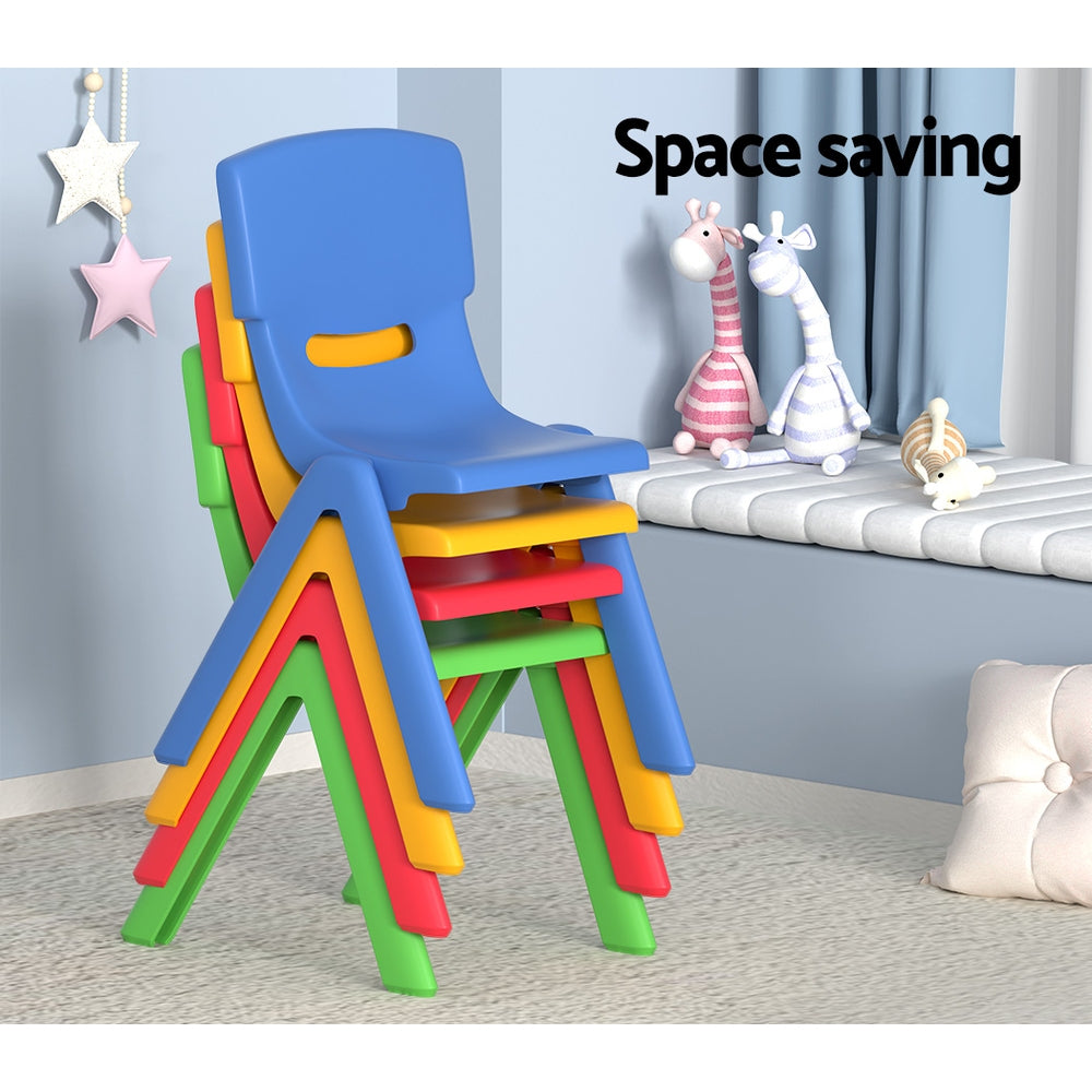 9PC Kids Activity Table & Chair Set – 8 Chairs Indoor Outdoor Blue