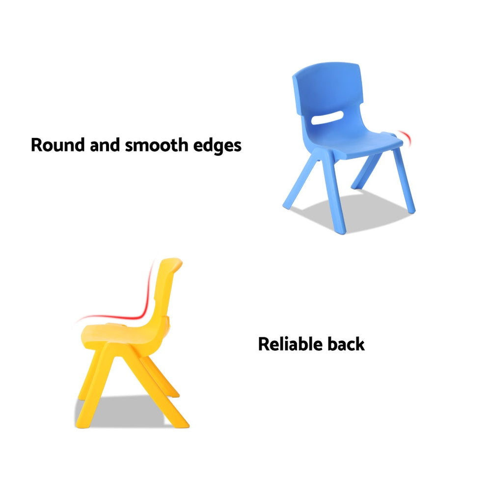 9PC Kids Activity Table & Chair Set – 8 Chairs Indoor Outdoor Blue