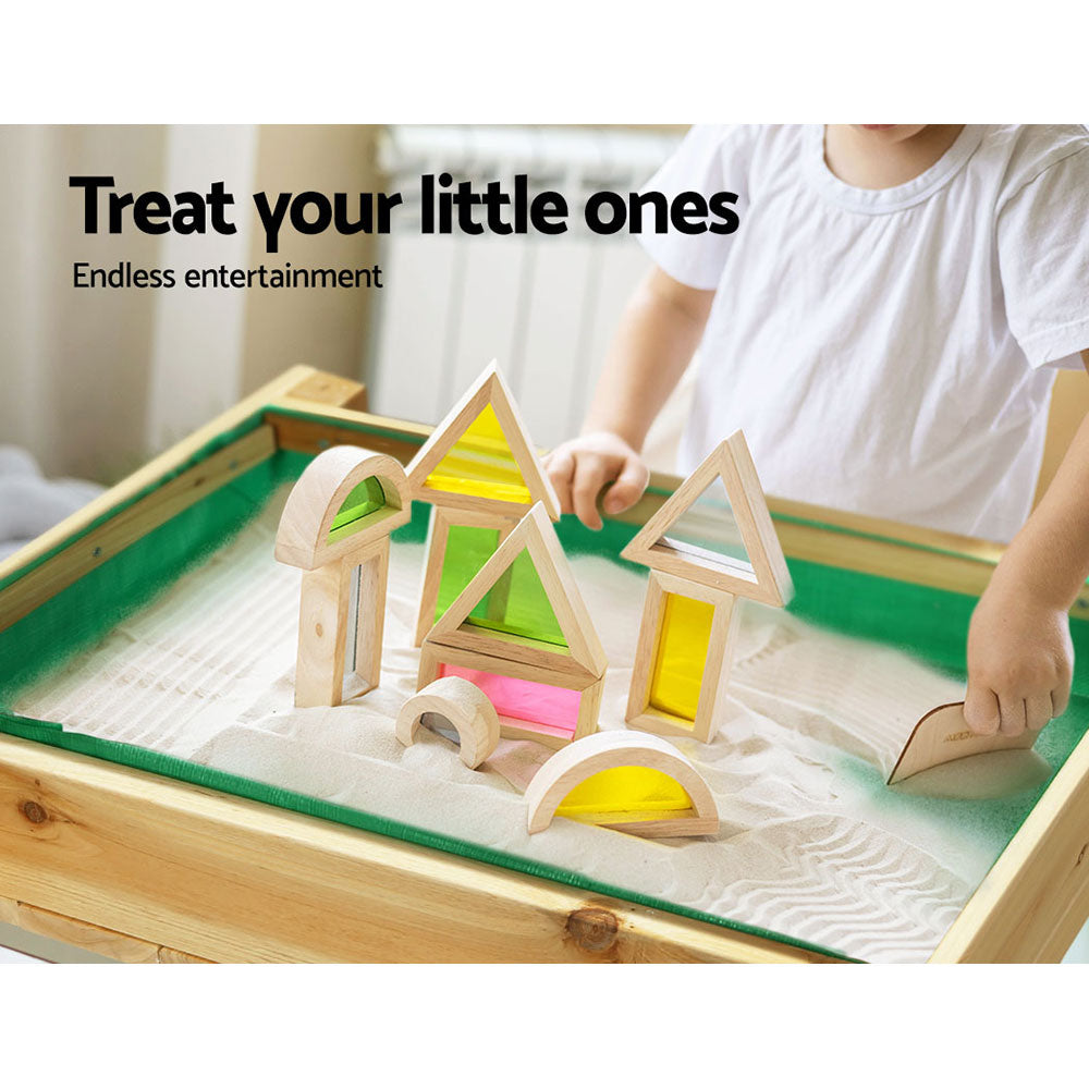 Kids Sandpit & Water Table Wooden Outdoor Sandbox Play Set