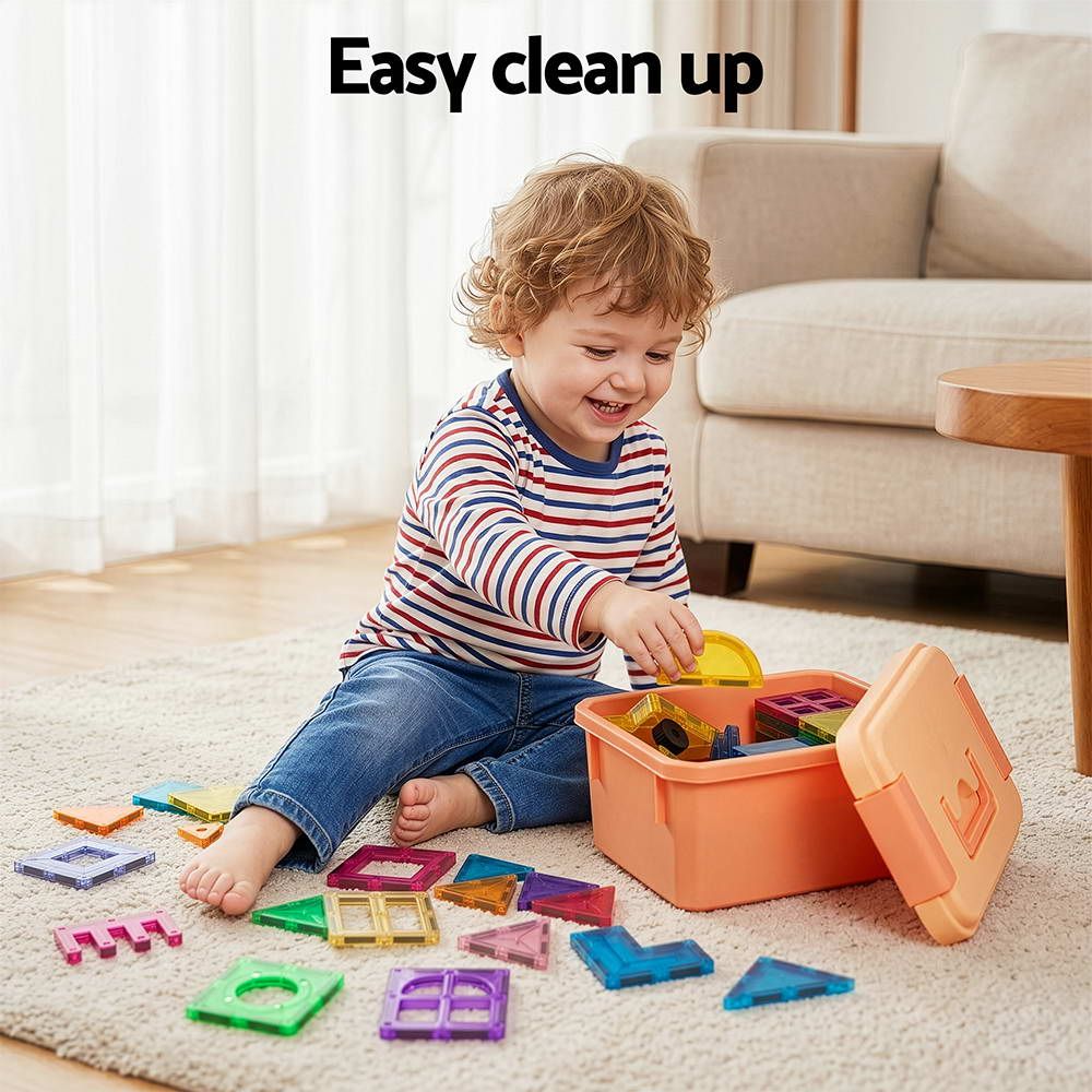 Keezi 120PCS Magnetic Tiles STEM Building Set for Kids