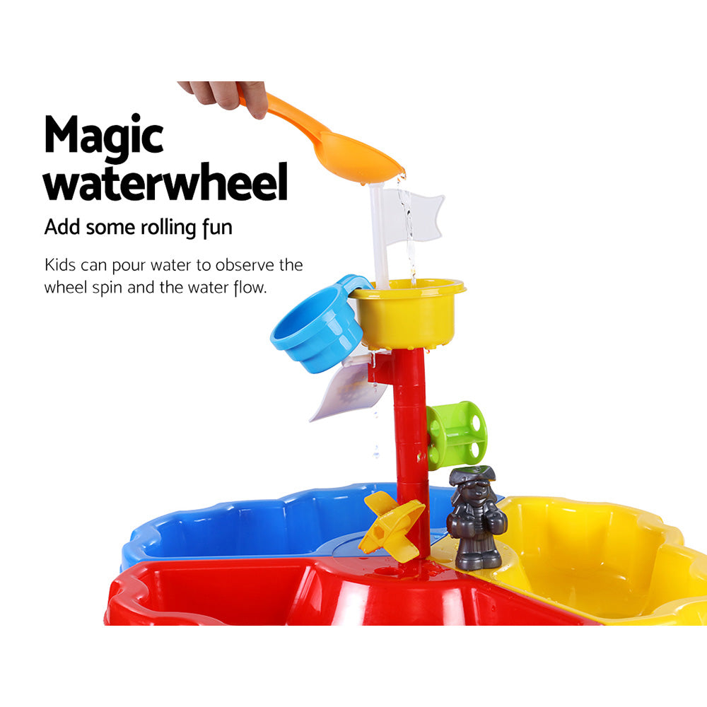 Kids Sand and Water Table Outdoor Sandpit Play Set Beach Toy