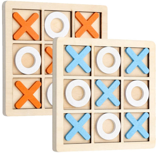 Wooden Tic Tac Toe Board Game for Kids & Families | XO Travel Game