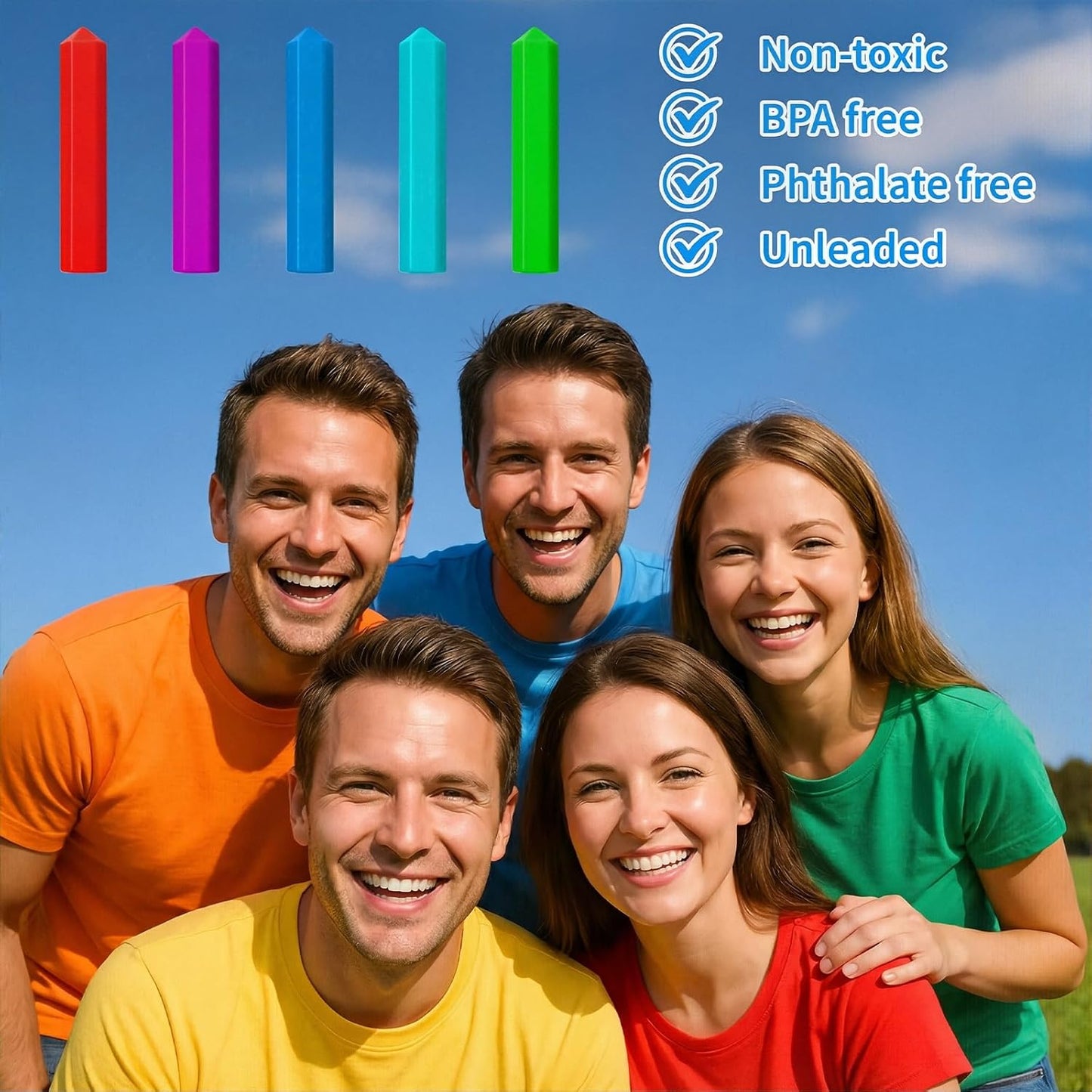 5-Pack Silicone Pencil Fidget Toppers