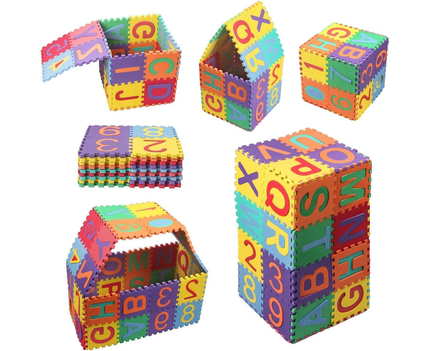 Kids Alphabet & Number EVA Foam Puzzle Play Mat 36PCS