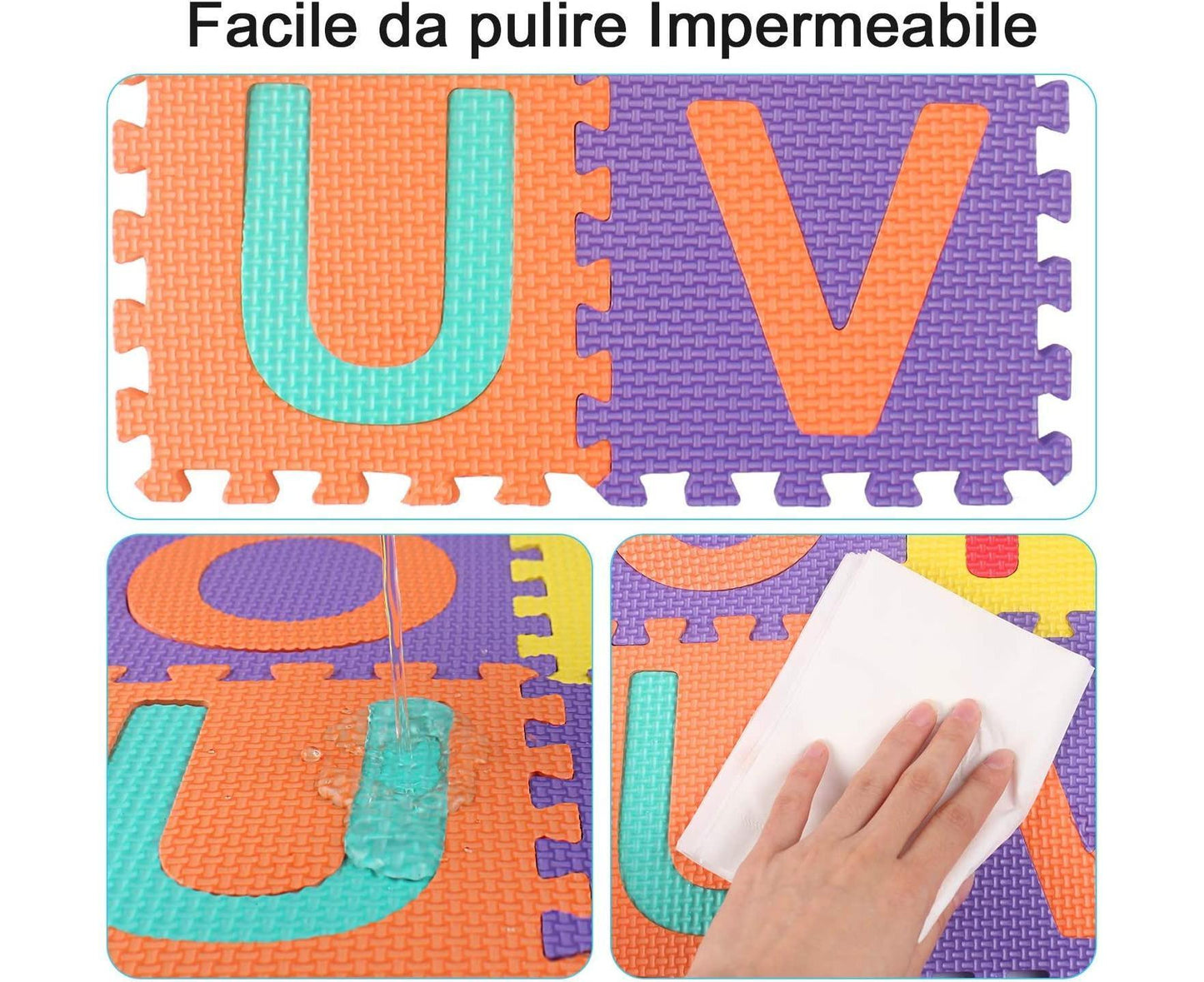 Kids Alphabet & Number EVA Foam Puzzle Play Mat 36PCS