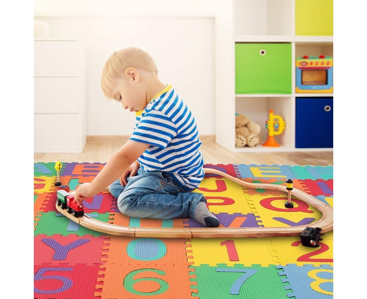 Kids Alphabet & Number EVA Foam Puzzle Play Mat 36PCS