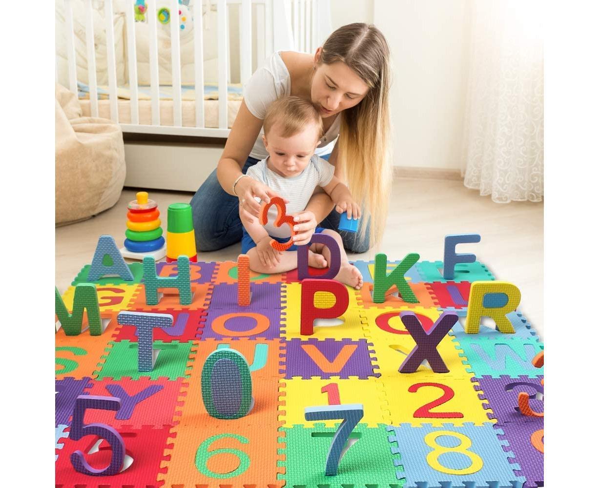 Kids Alphabet & Number EVA Foam Puzzle Play Mat 36PCS