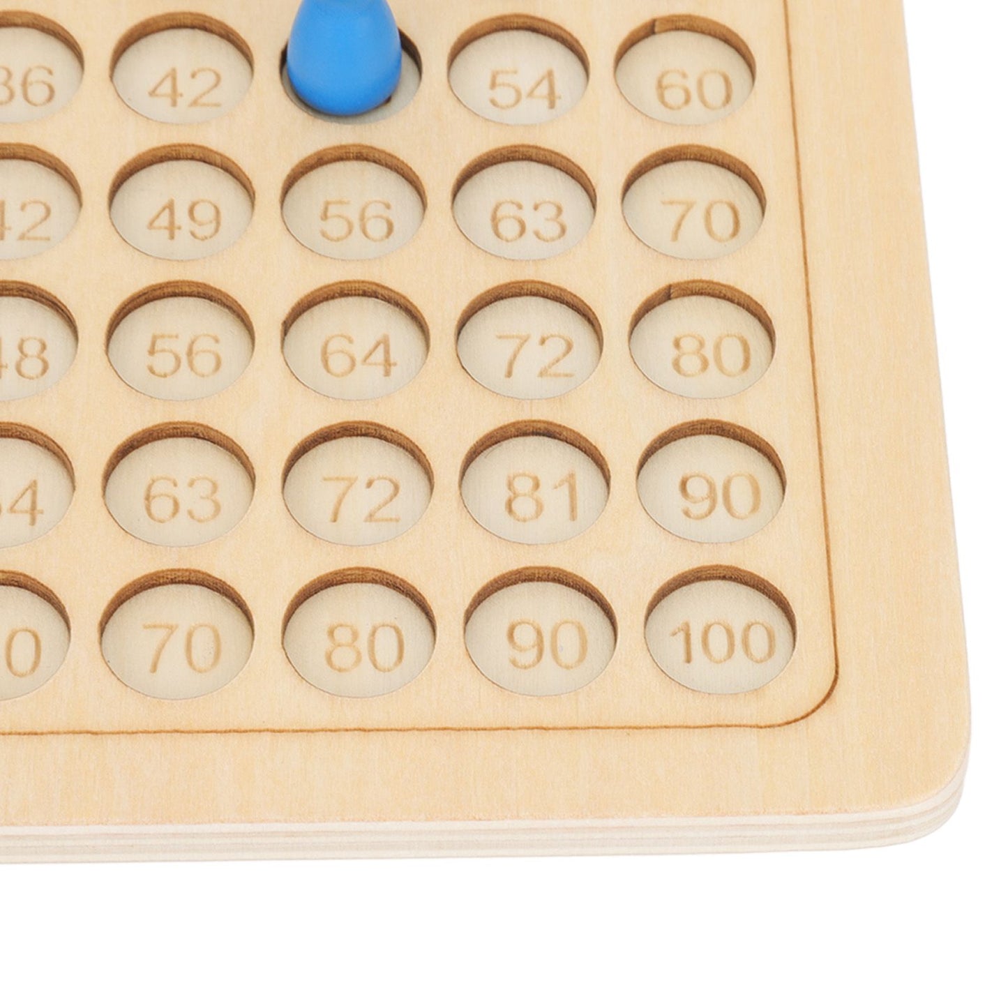 Montessori Wooden Multiplication Board Game – Kids Math Learning Toy with Cards & Dice