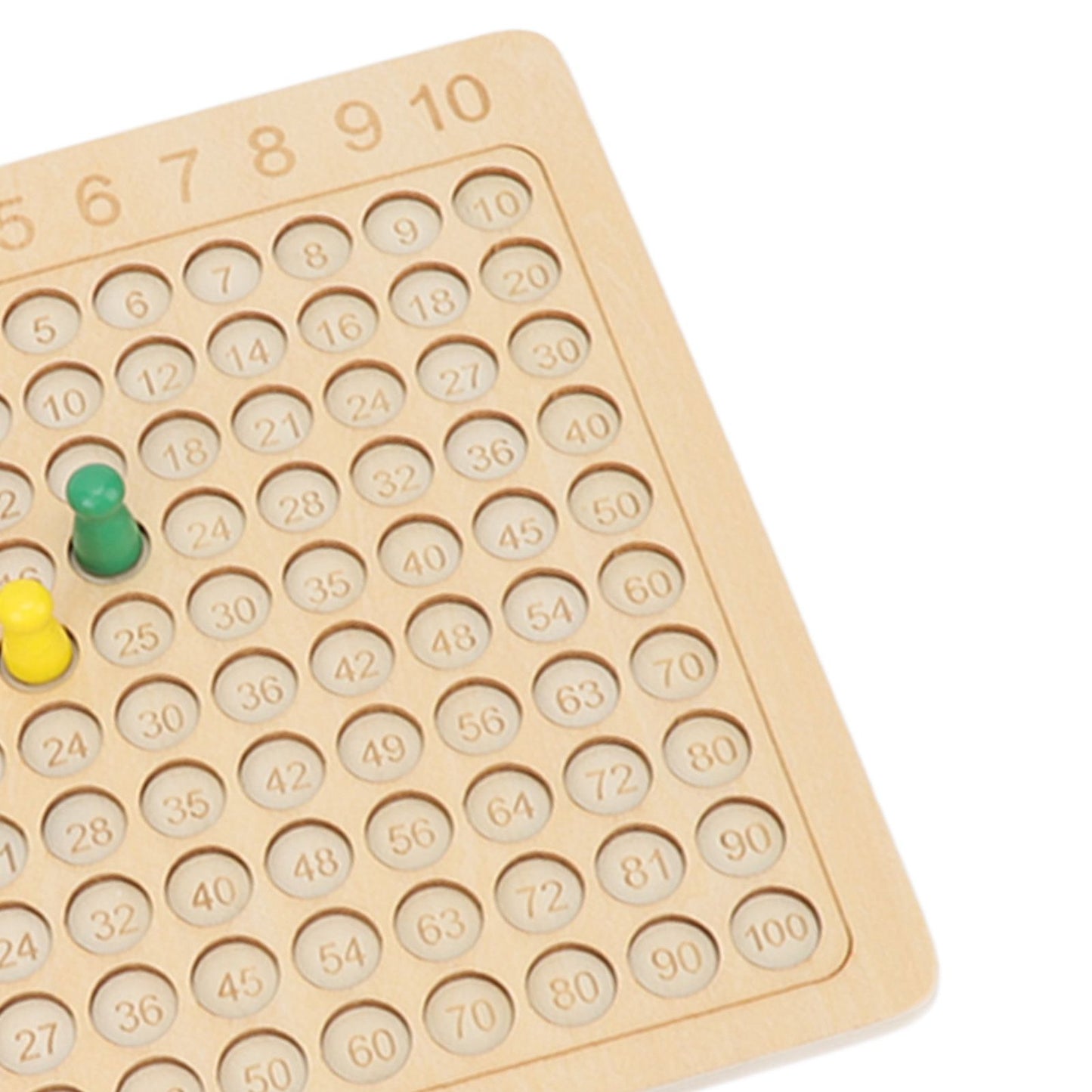 Montessori Wooden Multiplication Board Game – Kids Math Learning Toy with Cards & Dice