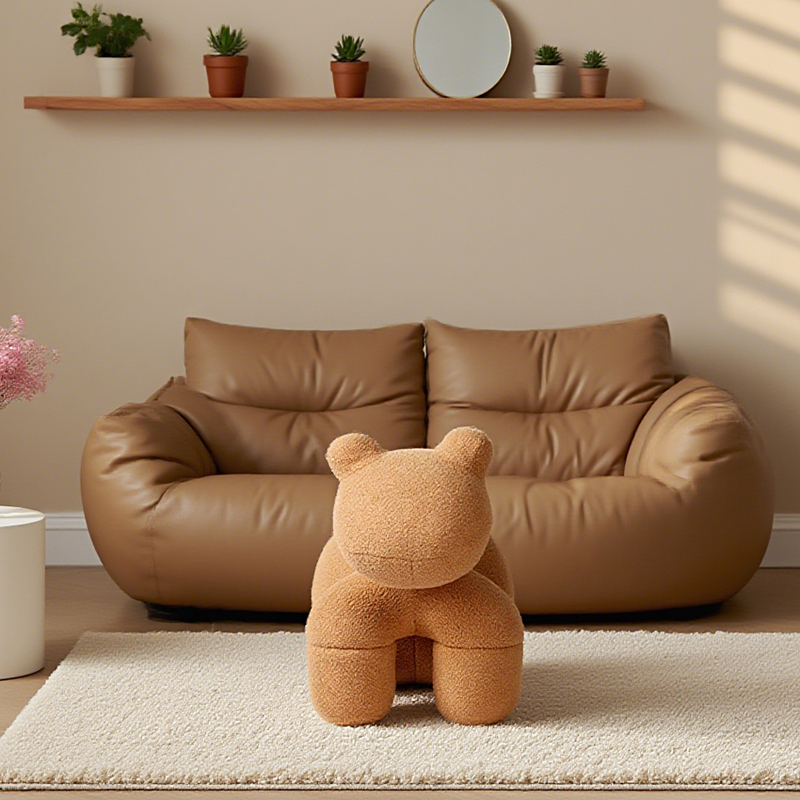Lamb Stool Chair – Plush Animal Ottoman & Kids Accent Seat