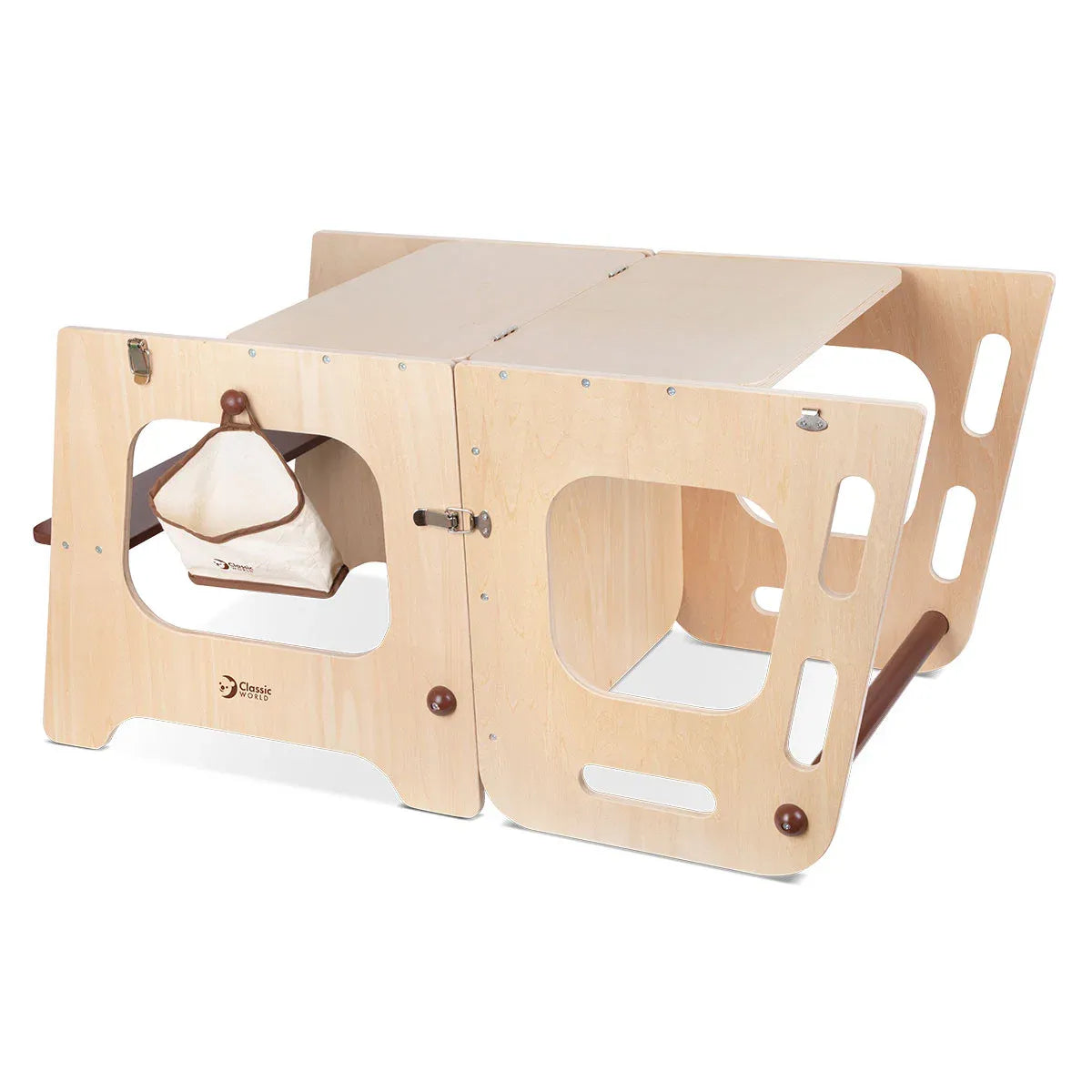Convertible Helper Tower Table & Chair Montessori Learning Stool