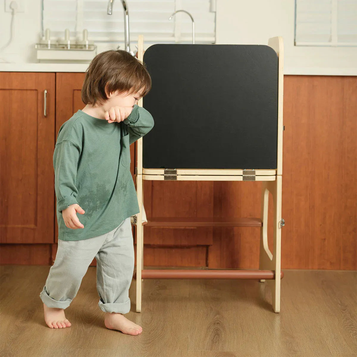 Convertible Helper Tower Table & Chair Montessori Learning Stool