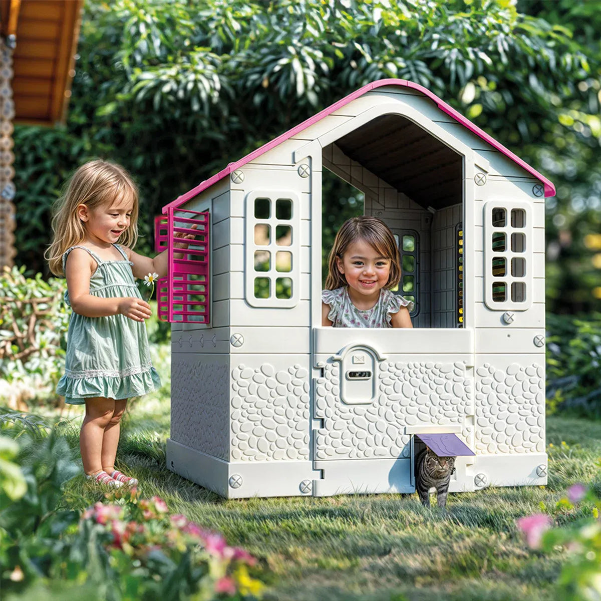 Lifespan Kids Dolu Playhouse Pink Indoor Outdoor Cubby House