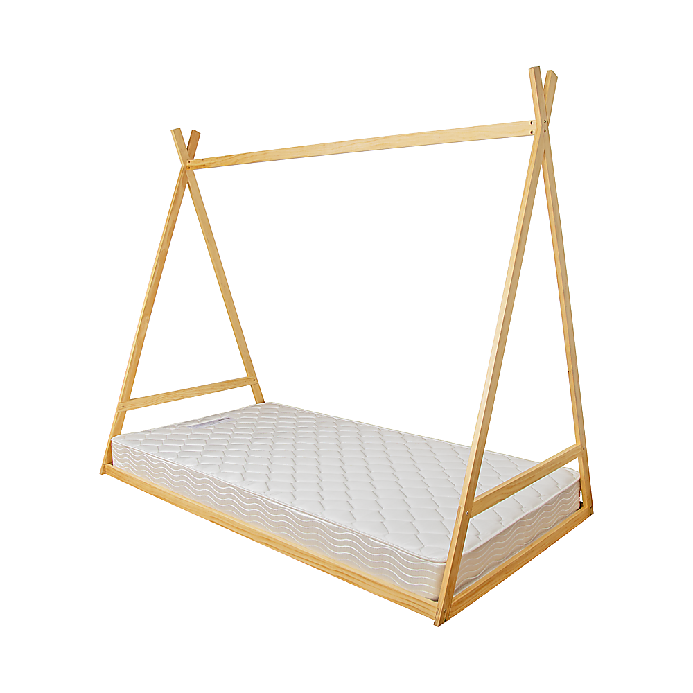 Montessori King Single Floor Bed for Kids – Wooden House Bed Frame