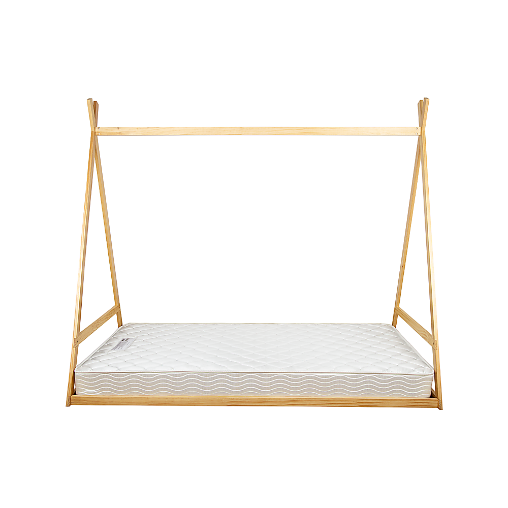 Montessori King Single Floor Bed for Kids – Wooden House Bed Frame