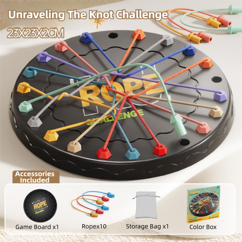 Unravel The Rope Challenge Game – Logic & Critical Thinking Educational Puzzle Board Game