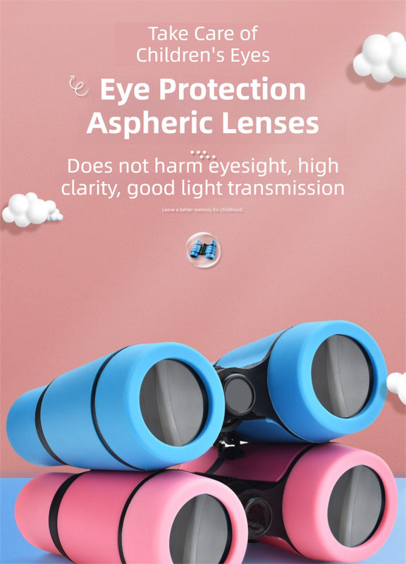 Kids 6x30 Binoculars for Outdoor Exploration – Lightweight Educational Toy with Non-Slip Grip