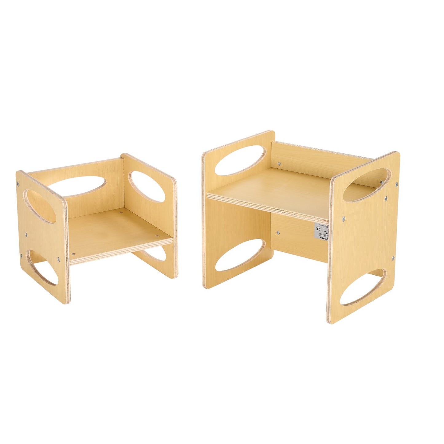 Montessori Weaning Table & Chair Set – Adjustable Wooden Toddler Learning Table