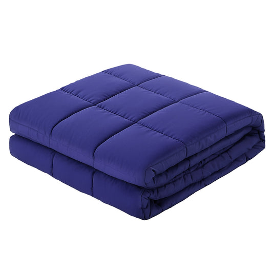 Giselle Bedding 11KG Weighted Blanket Blue Deep Sleep Relaxation Blanket 152x203cm