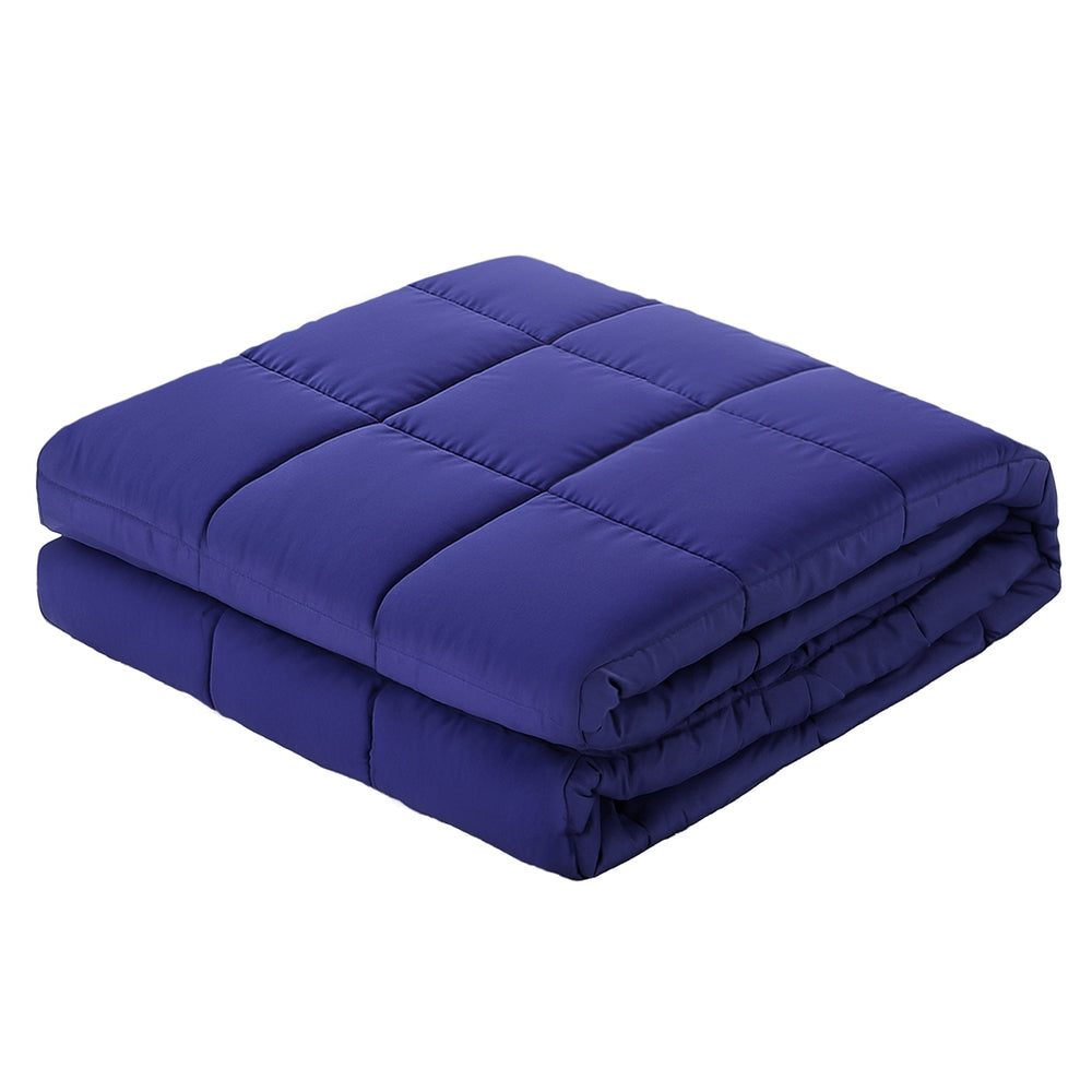 Giselle Bedding Weighted Blanket 9KG Deep Touch Pressure Relaxation Blanket Blue 152x203cm