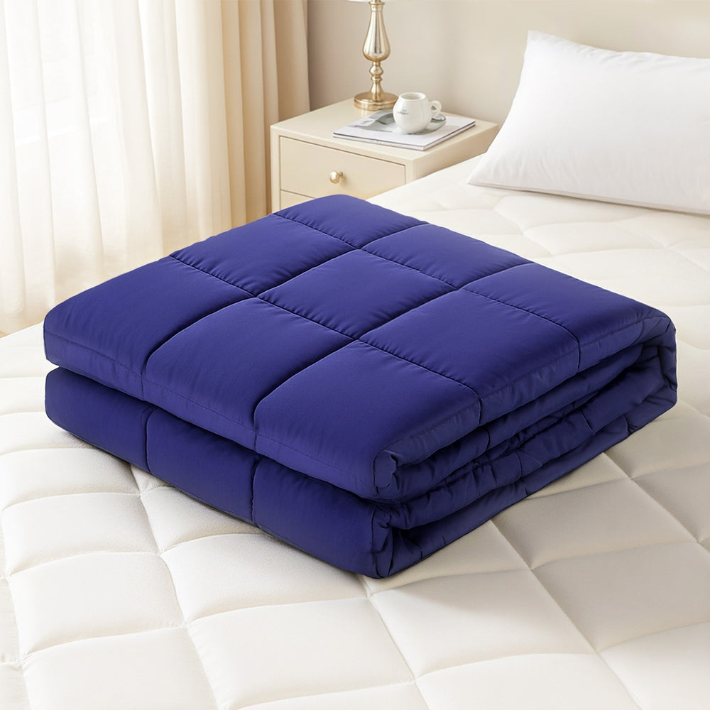 Giselle Bedding Weighted Blanket 9KG Deep Touch Pressure Relaxation Blanket Blue 152x203cm