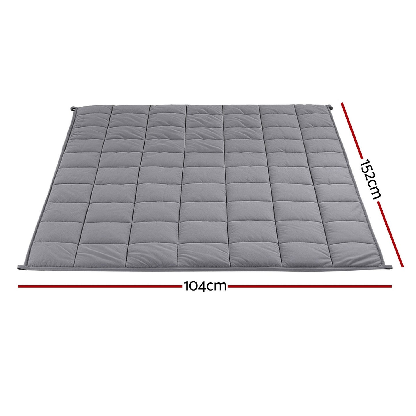 Giselle Bedding 4.5KG Weighted Blanket Sherpa Fleece Comfort Blanket Grey 104x152cm