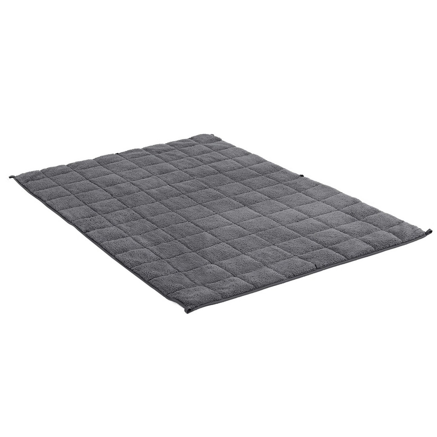 Giselle Bedding 4.5KG Weighted Blanket Sherpa Fleece Comfort Blanket Grey 104x152cm
