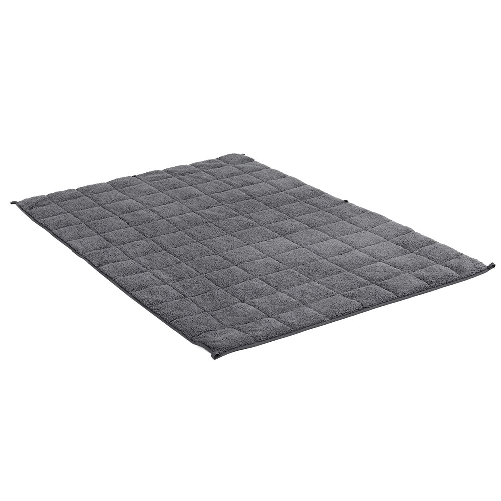 Giselle Bedding Weighted Blanket 5.5KG Sherpa Fleece Heavy Comfort Blanket Grey 120x180cm