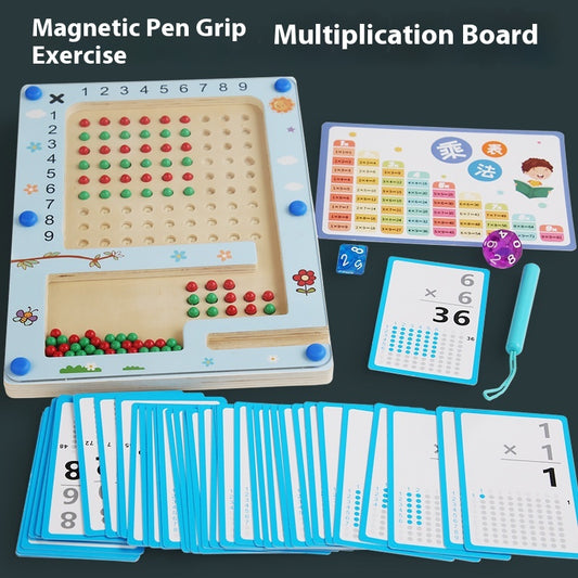 Montessori Magnetic Learning Maze Board – Fine Motor, Literacy & Numeracy Development (Ages 4–8 Years)
