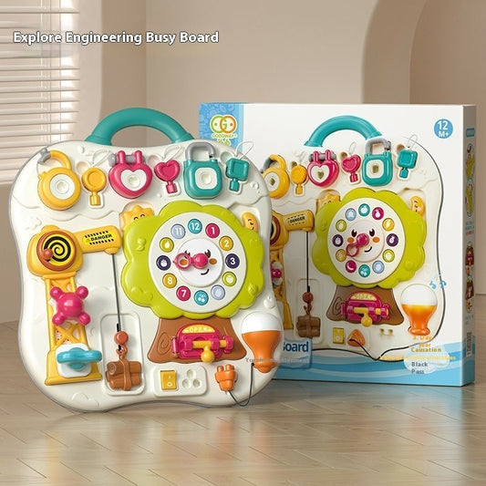 Toddler Busy Activity Board (Ages 1–2)