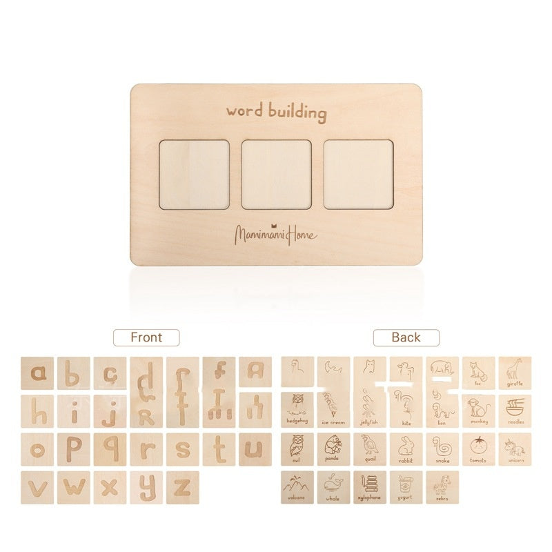 Montessori Word Building Phrase Board – Early Literacy & Language Development (Ages 4–6+)
