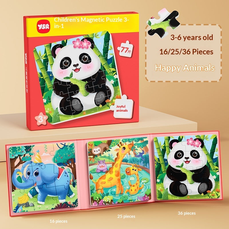 Montessori Large Logic Puzzle Set – Fine Motor & Cognitive Development (Ages 2–4 Years)