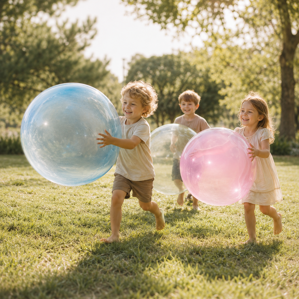 Giant Inflatable Bubble Ball – Outdoor Active Play Ball for Kids & Family Fun
