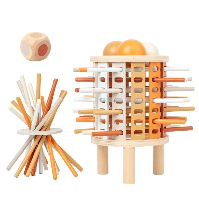Interactive Wooden Logic Tower Game – Fine Motor & Cognitive Development (Ages 5–8+)