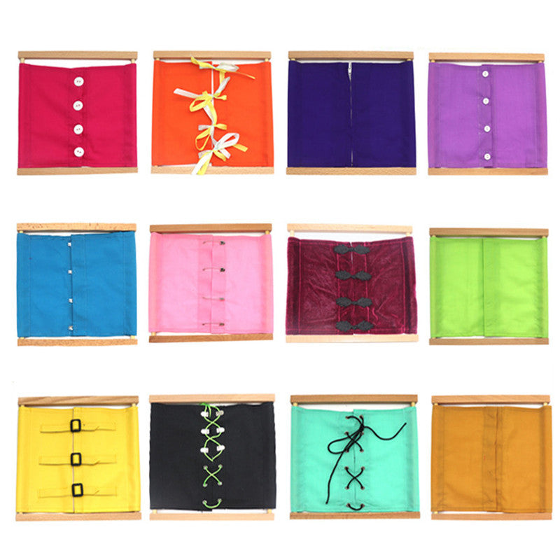 Montessori Dressing Skills Board Set – Practical Life & Fine Motor Independence (Ages 4–6+)