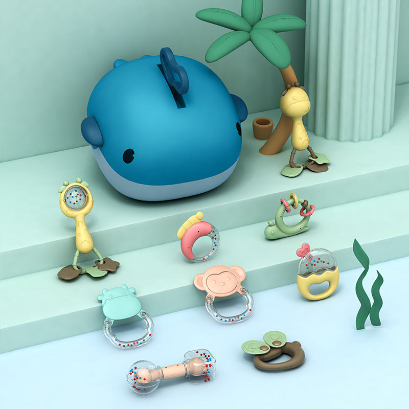 Marine Life Teether & Sensory Toy Set – Oral Sensory Support & Early Regulation (Ages 2–4+)